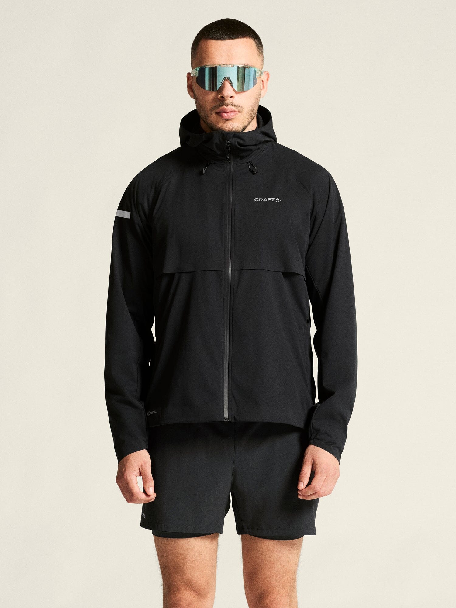 Men's Pro Hydro Running Jacket 3 - Black - Image 2
