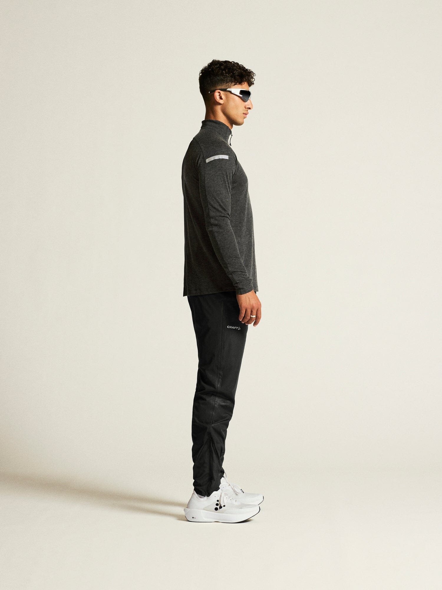 Men's ADV SubZ Wool Longsleeve Tee 3 - Black Melange - Image 12
