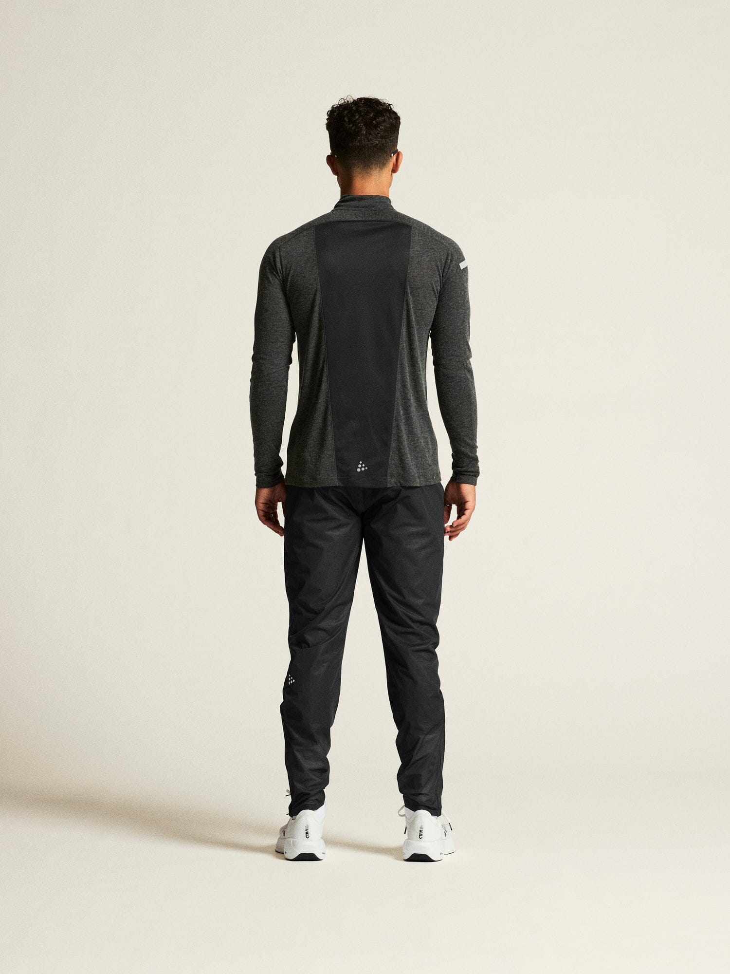 Men's ADV SubZ Wool Longsleeve Tee 3 - Black Melange - Image 9