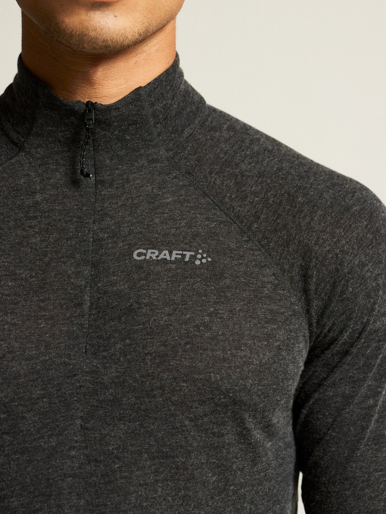 Men's ADV SubZ Wool Longsleeve Tee 3 - Black Melange - Image 8