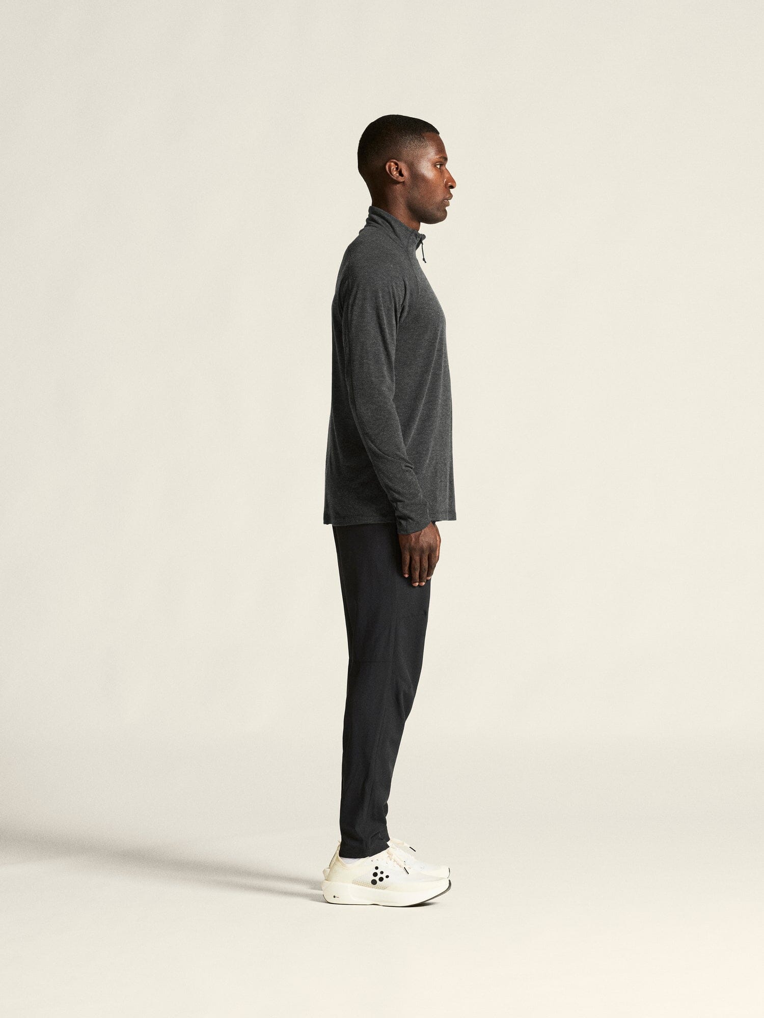 Men's ADV SubZ Wool Longsleeve Tee 3 - Black Melange - Image 10