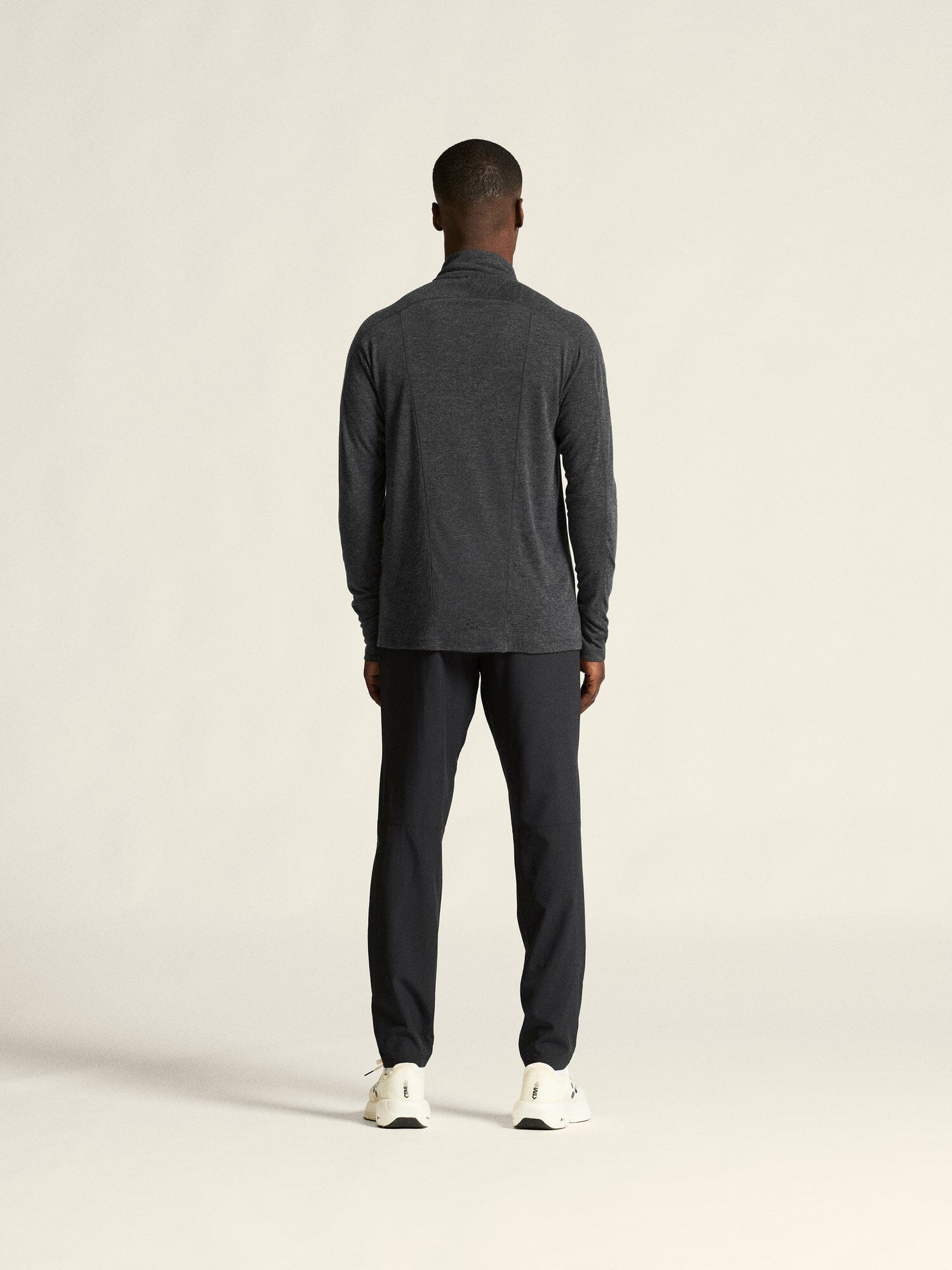 Men's ADV SubZ Wool Longsleeve Tee 3 - Black Melange - Image 11