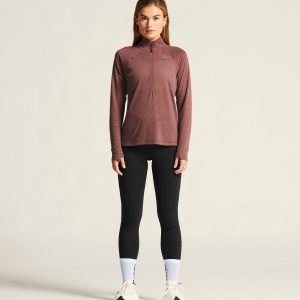 Women's ADV SubZ Wool Longsleeve Tee 3 - Rose Brown/Melange