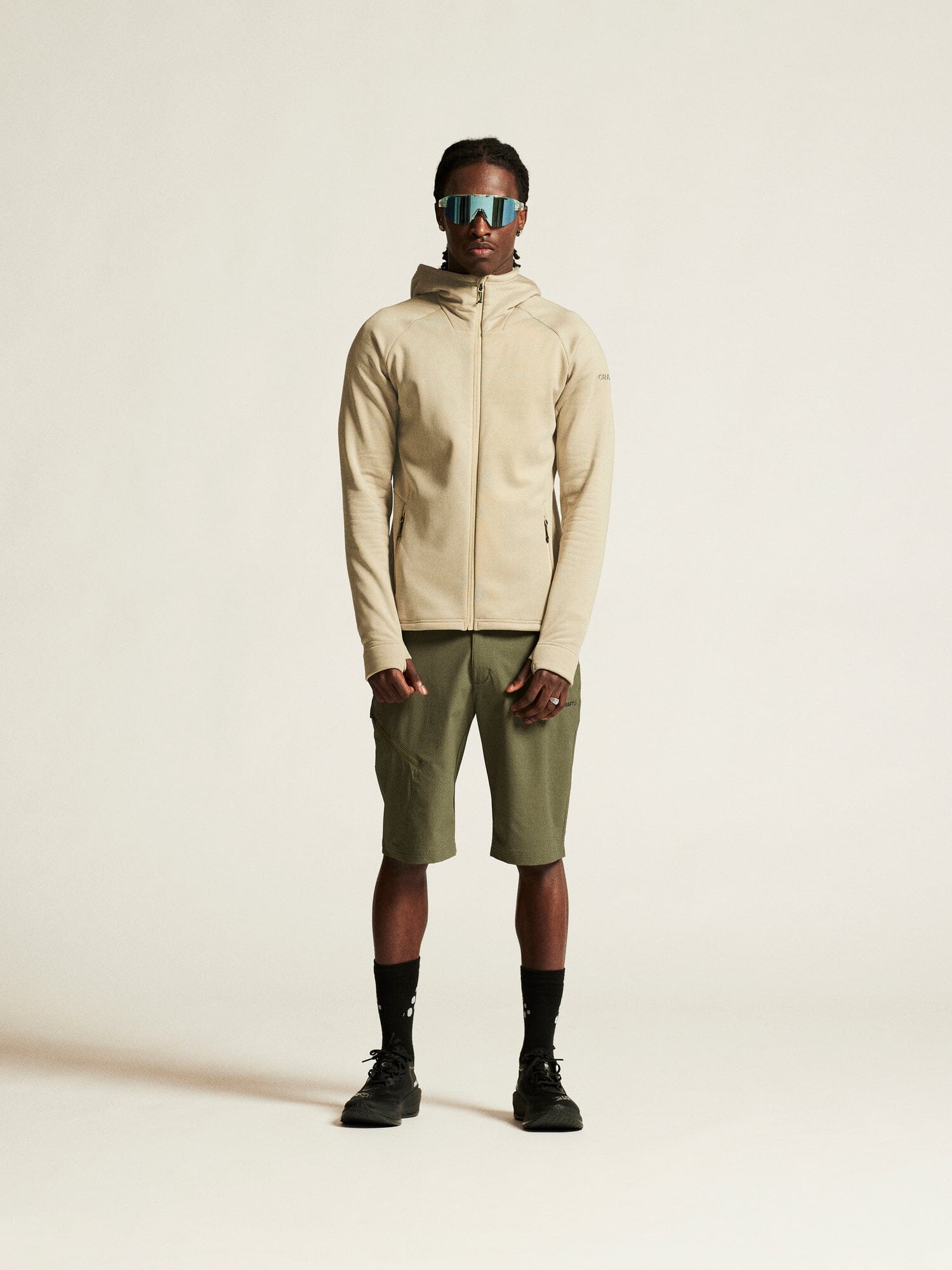 Men's ADV Explore Power Fleece Hood Jacket - Hay