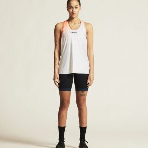 Women's Race Day Singlet - White/Multi