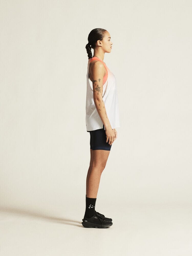 Women's Race Day Singlet - White/Multi - Image 6