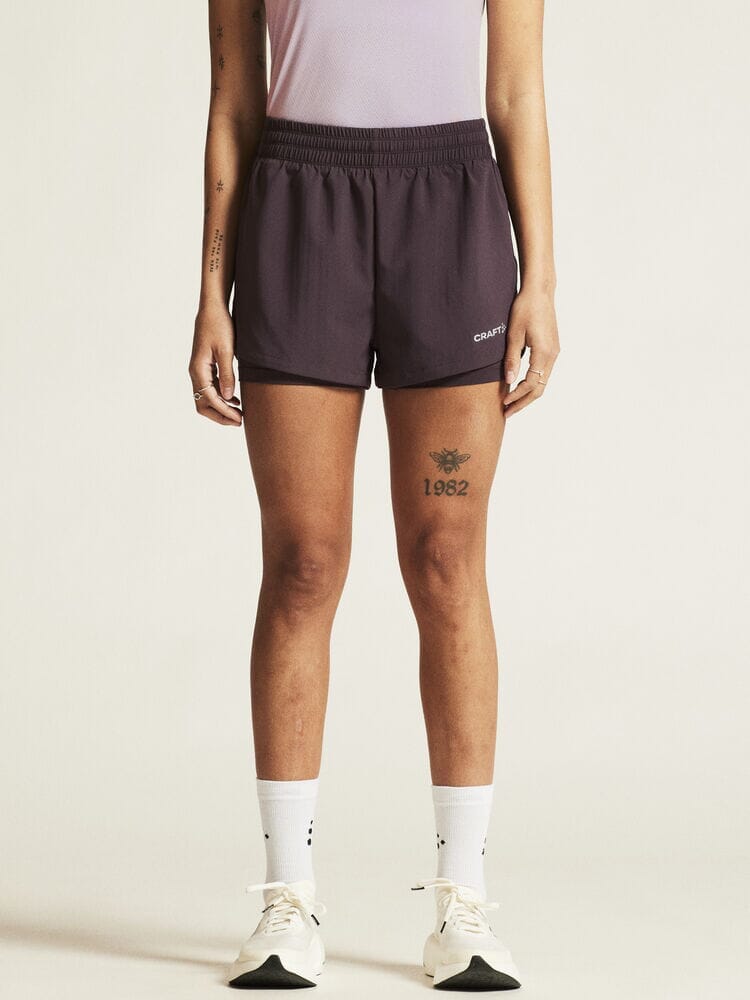 Women's ADV Essence 2-In-1 Shorts 2 - DK Plum - Image 2