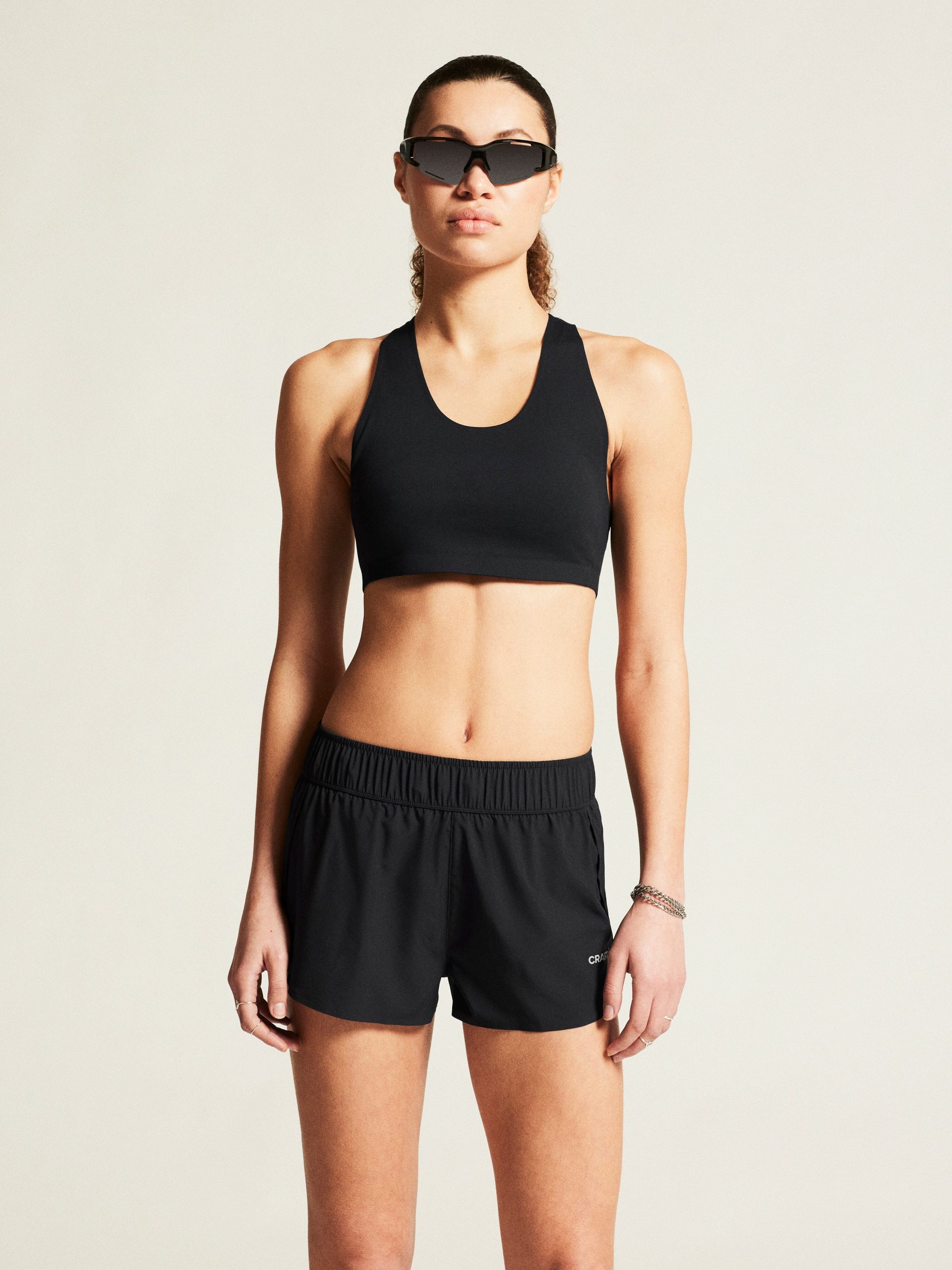 Women's Collective Padded Sports Bra - Black - Image 4