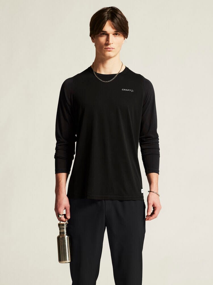Men's Collective Bi-Blend Longsleeve Tee - Black - Image 2