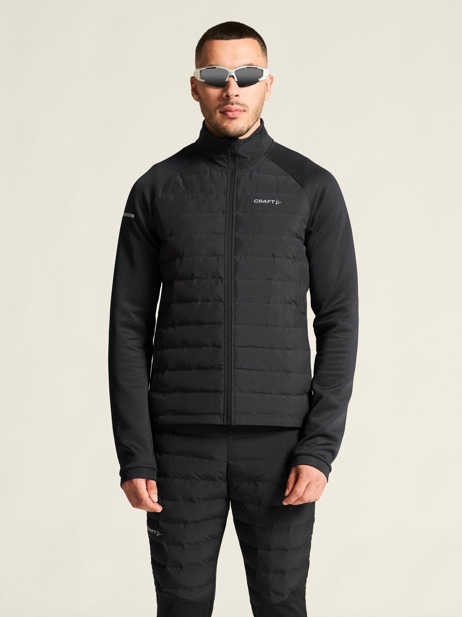 Men's SubZ Running Jacket 4 - Black - Image 2
