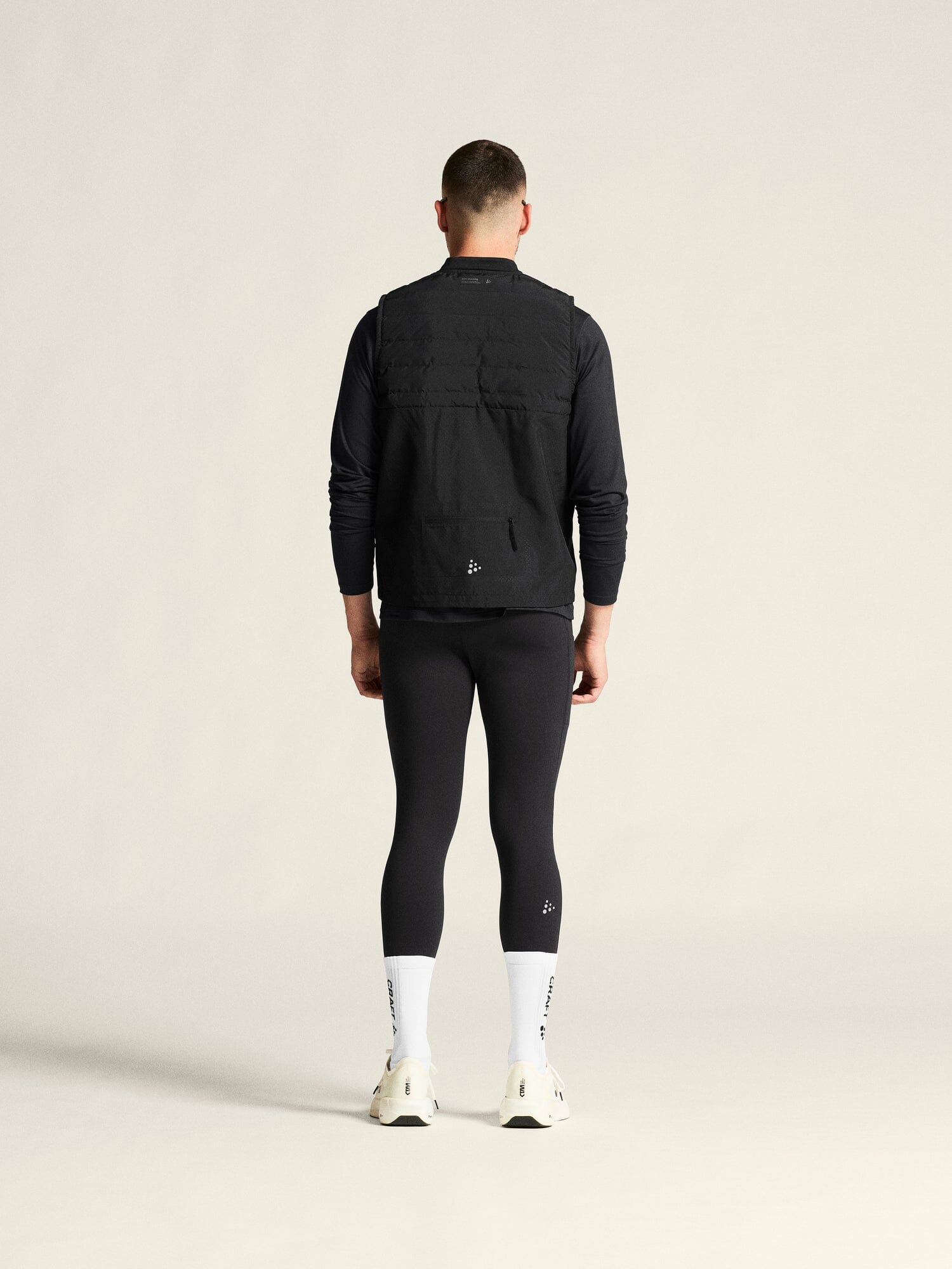 Men's SubZ Running Vest 4 - Black - Image 7