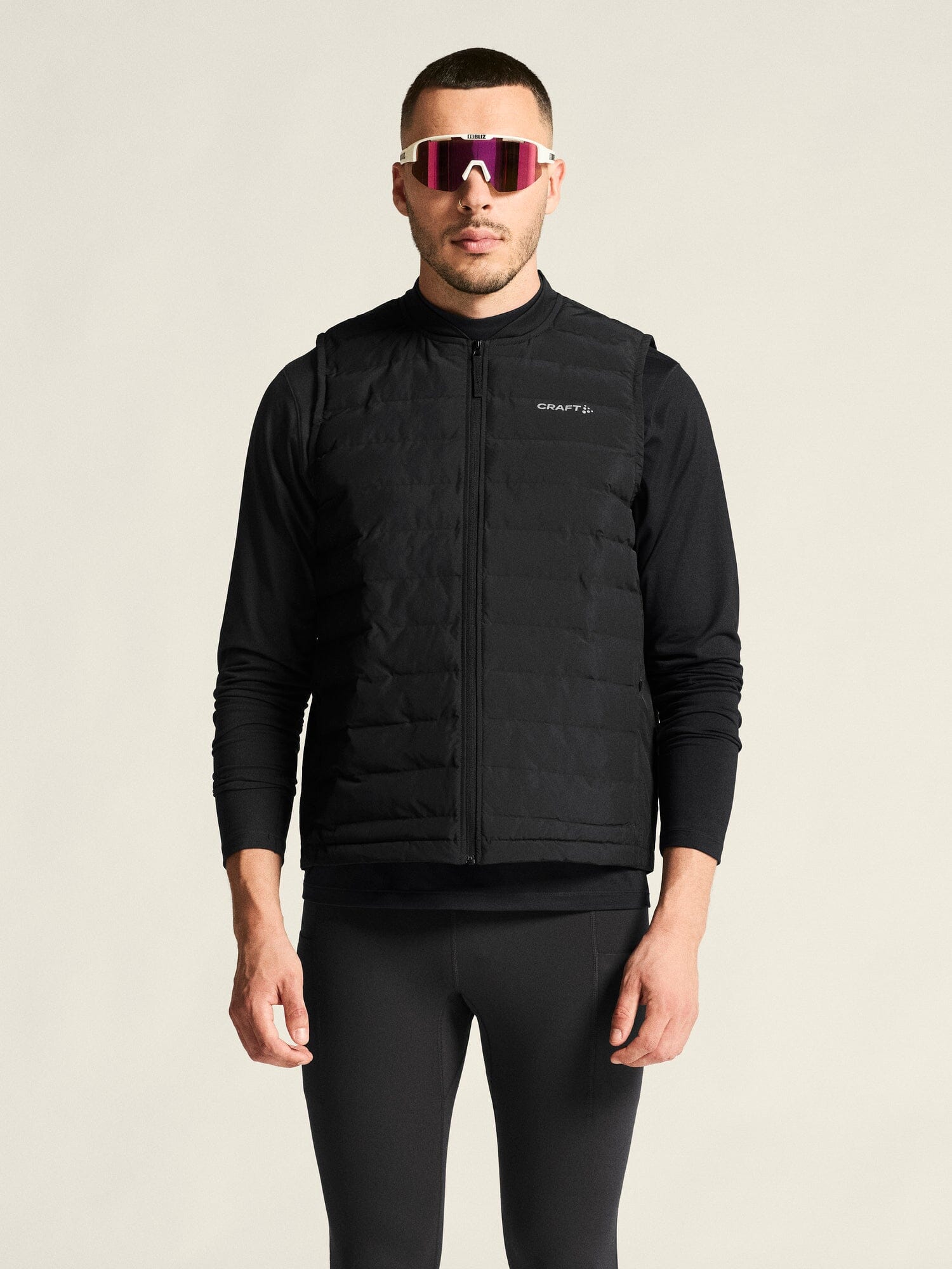 Men's SubZ Running Vest 4 - Black - Image 2