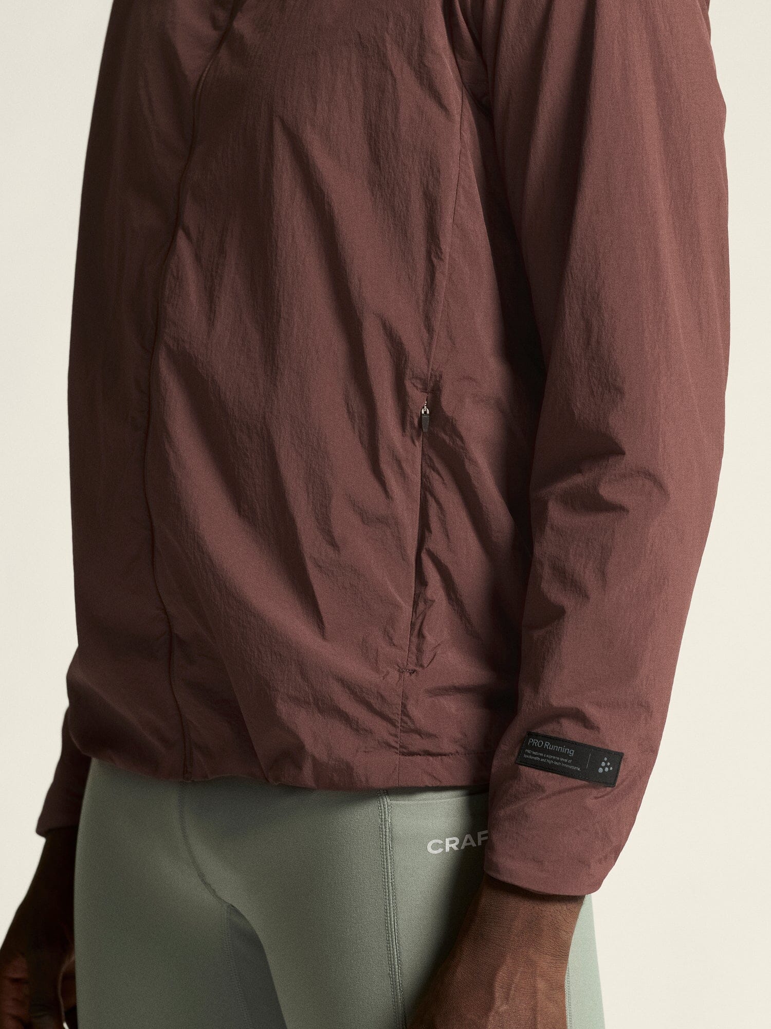 Men's SubZ Light Running Jacket - Prune - Image 5