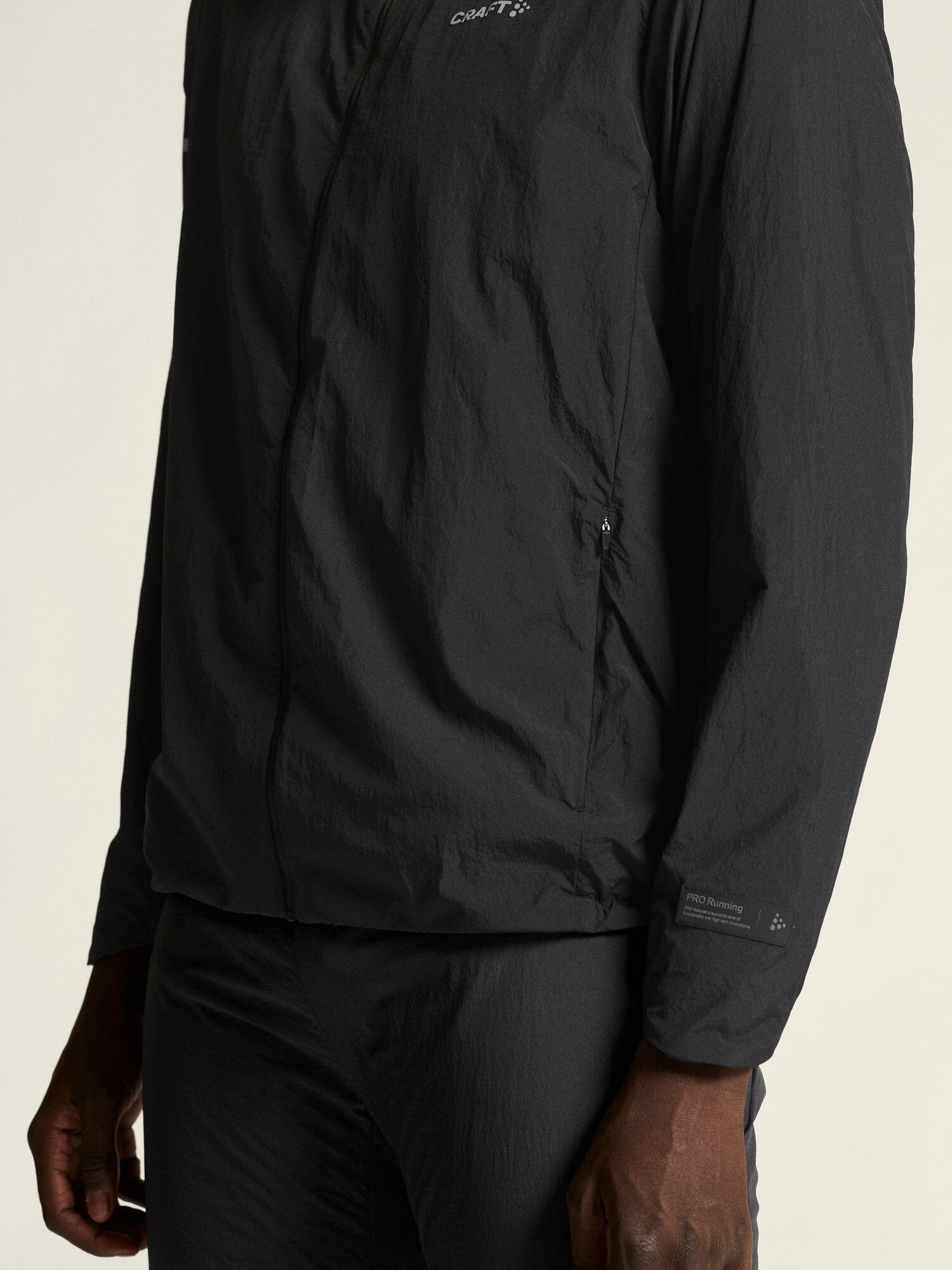 Men's SubZ Light Running Jacket - Black - Image 4