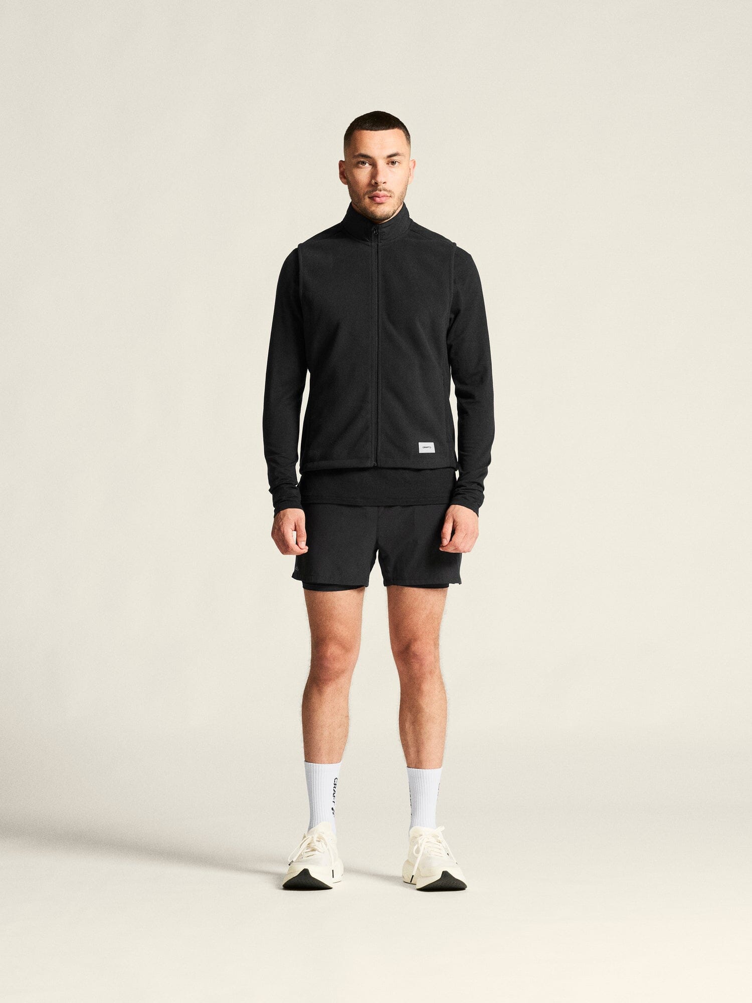 Men's SubZ Fleece Running Vest - Black