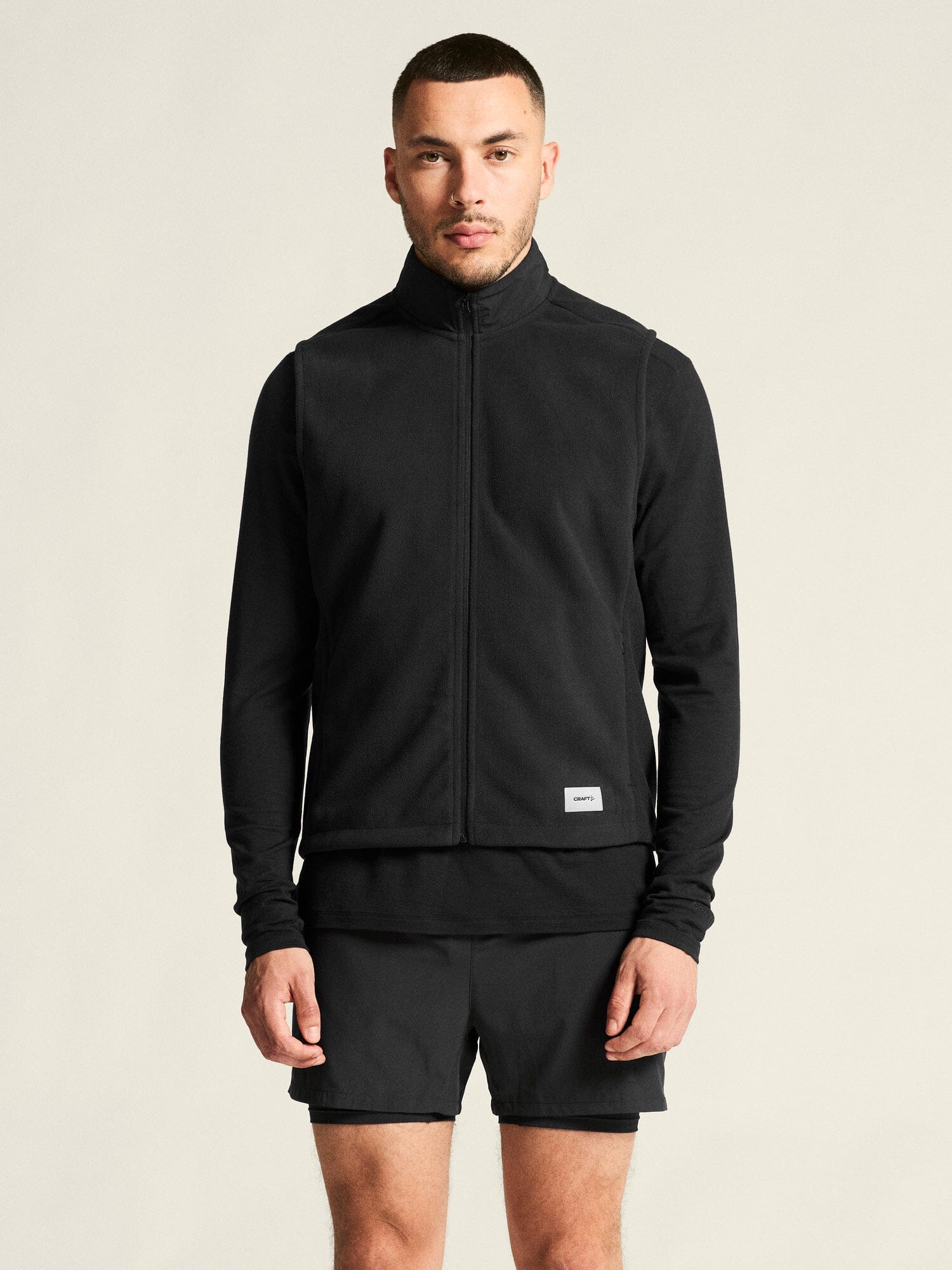 Men's SubZ Fleece Running Vest - Black - Image 2