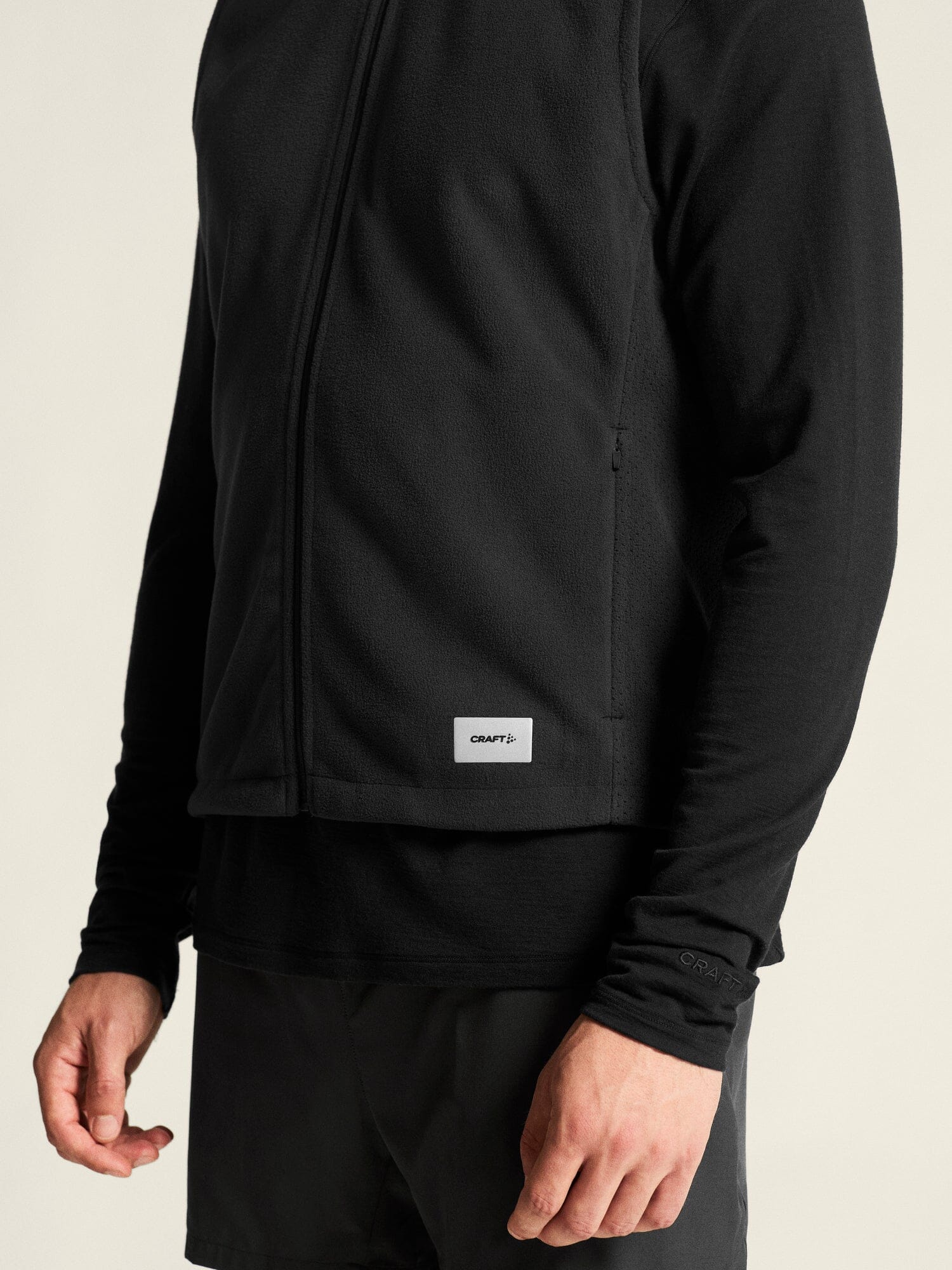 Men's SubZ Fleece Running Vest - Black - Image 4