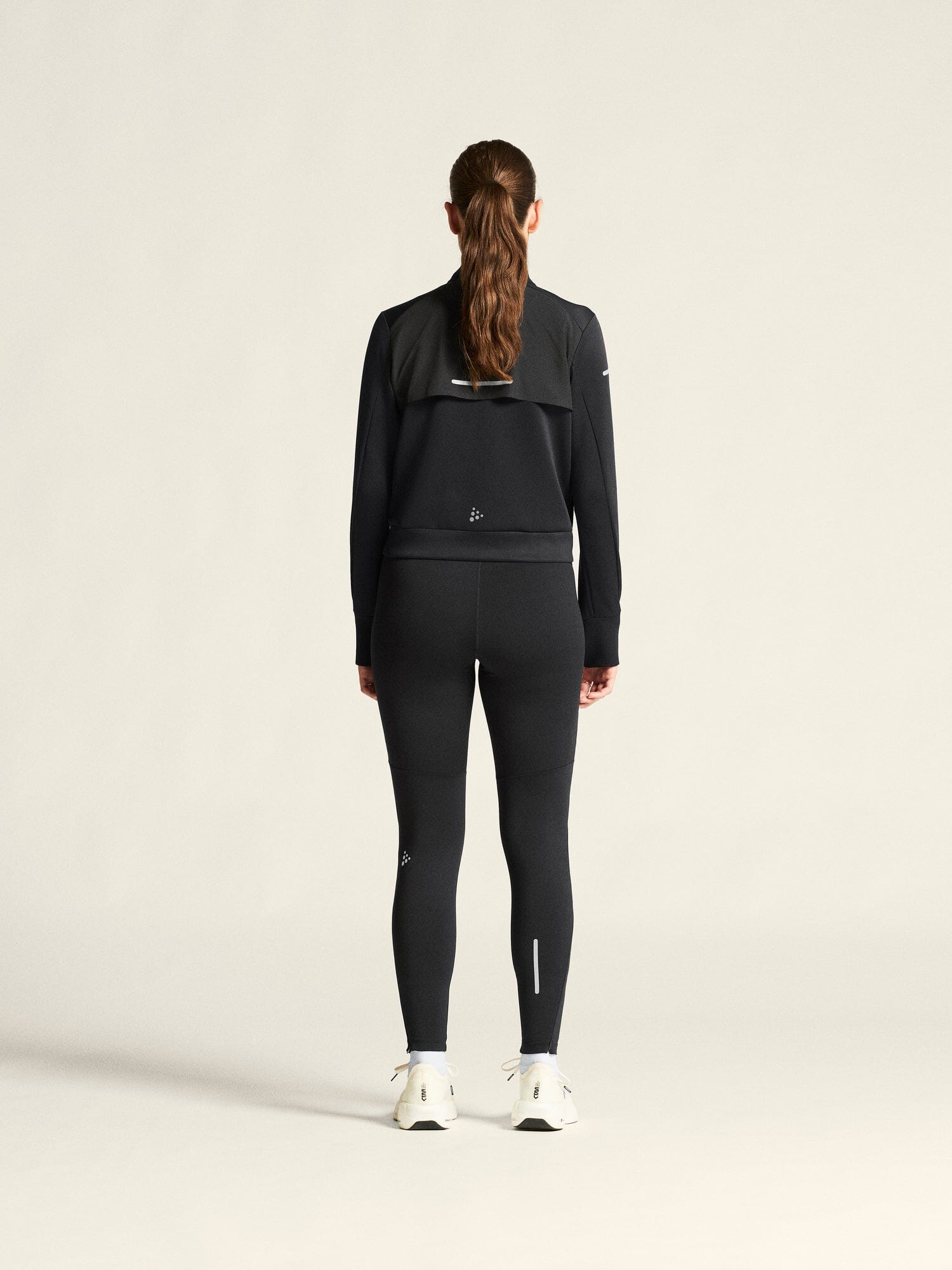 Women's SubZ Running Jacket 4 - Black - Image 7
