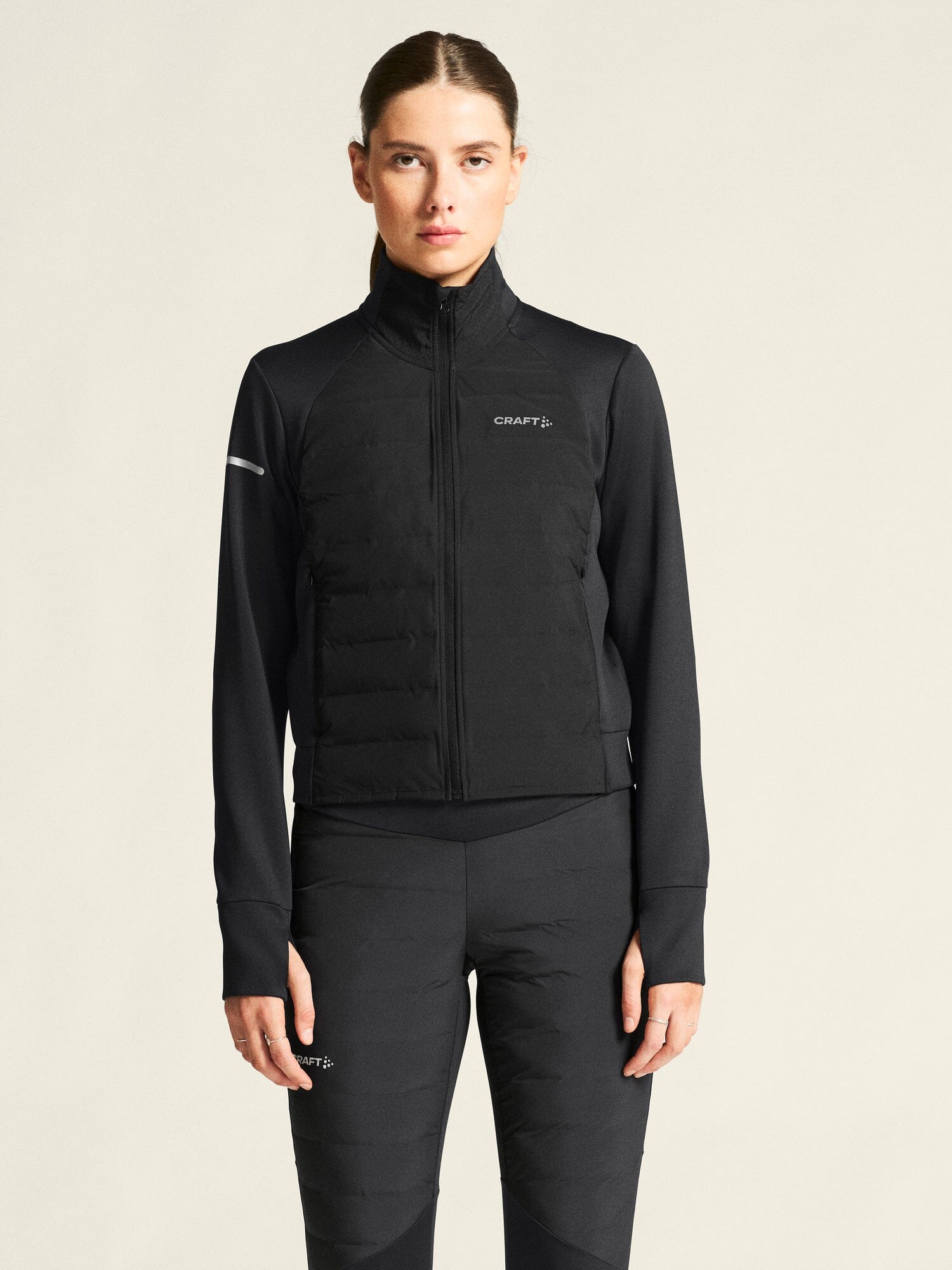 Women's SubZ Running Jacket 4 - Black - Image 2