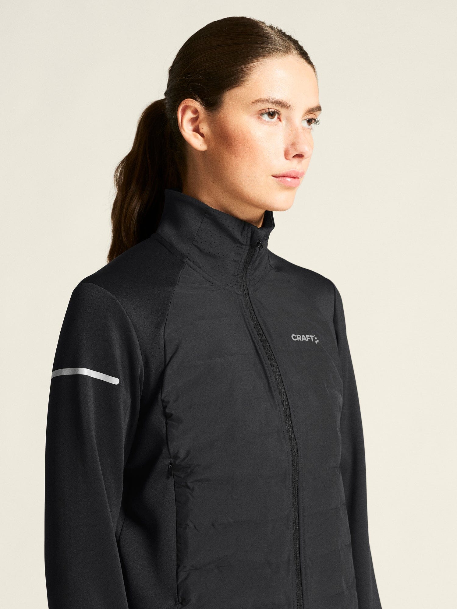 Women's SubZ Running Jacket 4 - Black - Image 3