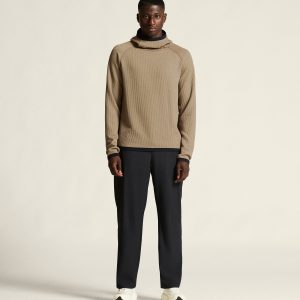Men's Grid Hood - Taupe