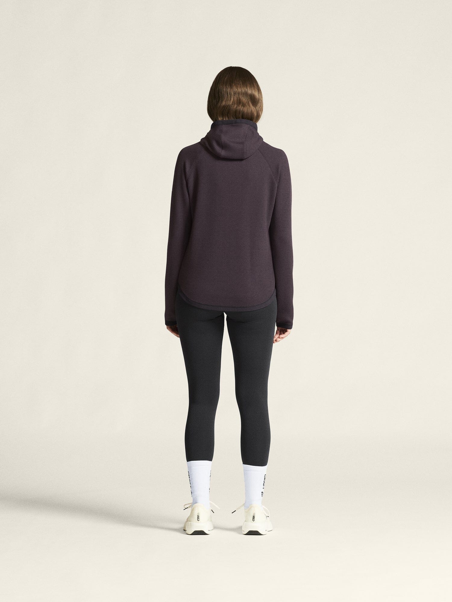 Women's Grid Hood - DK PLUM - Image 7