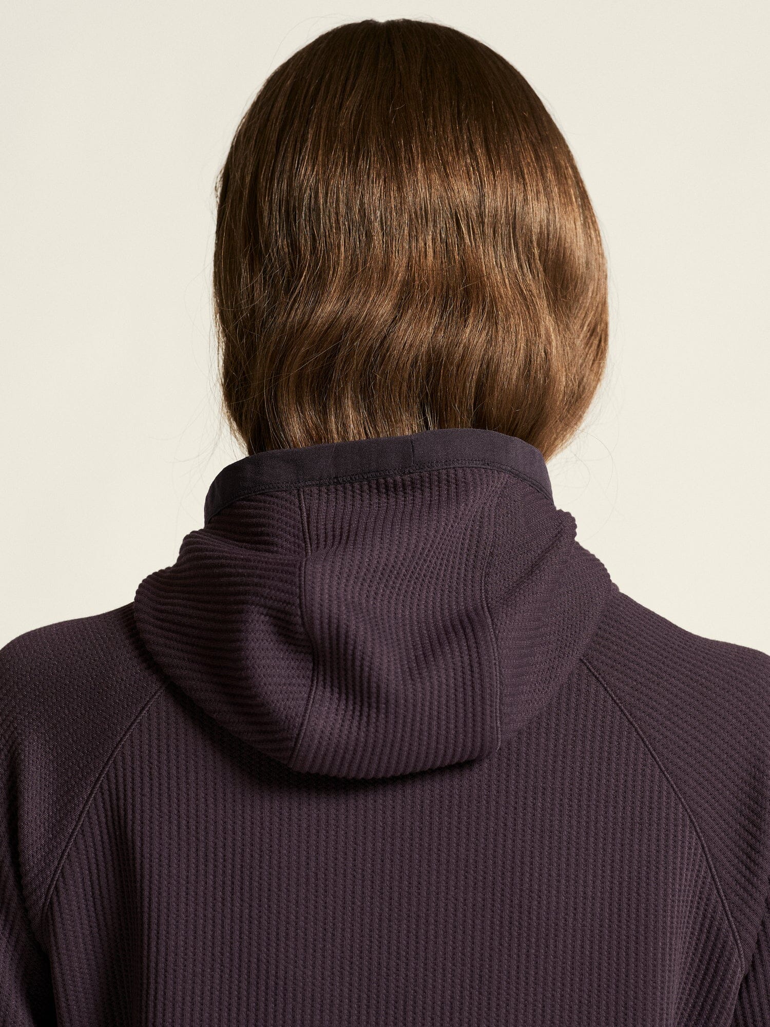 Women's Grid Hood - DK PLUM - Image 5