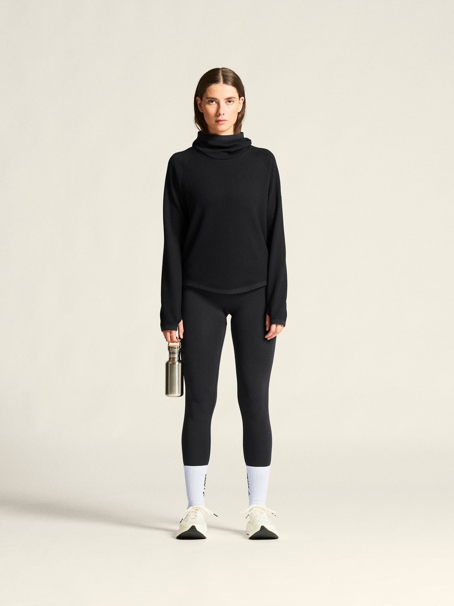 Women's Grid Hood - Black