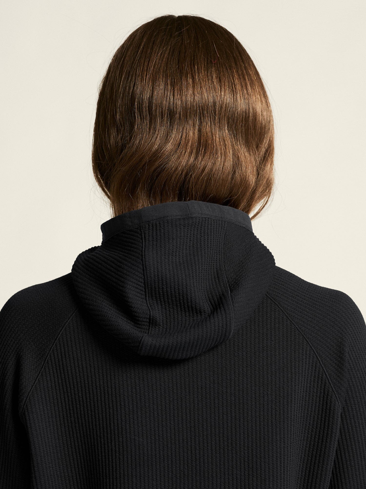 Women's Grid Hood - Black - Image 5