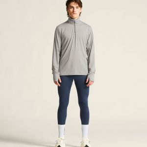 Men's Flow HZ LS - Grey Melange
