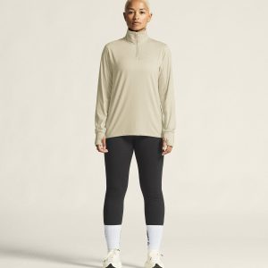 Women's Flow HZ LS - PLASTER-MELANGE