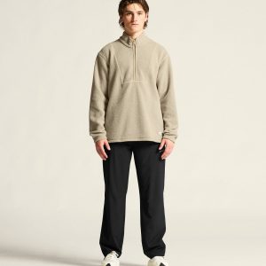 Men's Join Pile Fleece Half-Zip - Hay