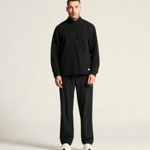 Men's Join Pile Fleece Half-Zip - Black
