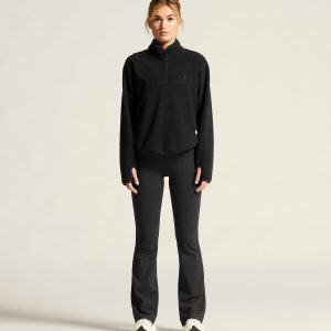 Women's Join Pile Fleece Half-Zip - Black
