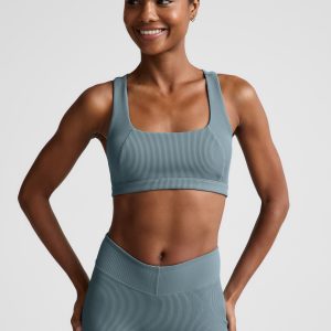 Impulse Ribbed Scoop Neck Bra