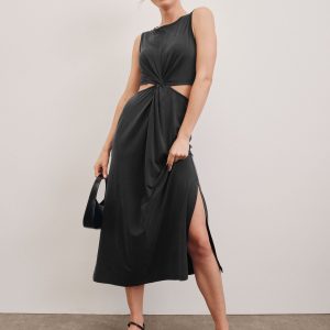 Around The World Front Twist Dress
