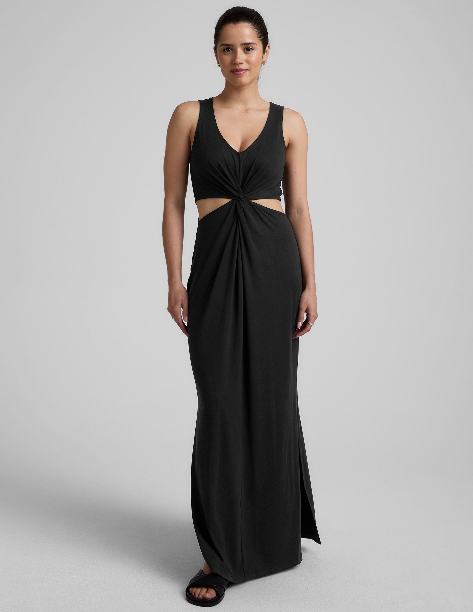 Maxi Around The World Front Twist Dress