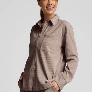 Breathe Easy Comfort Cord Button Up