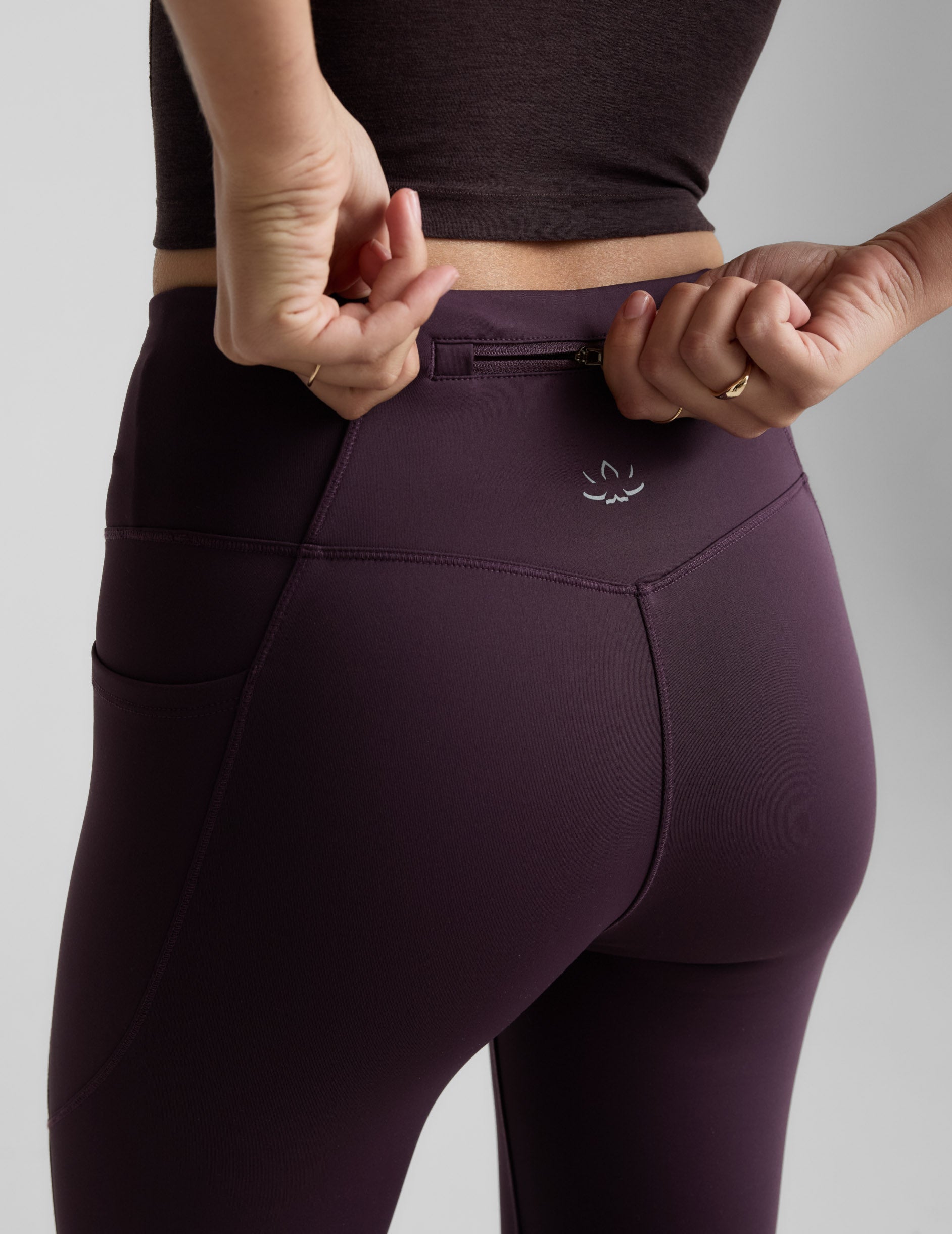Pacer Fleece-Backed Zip Pocket Full Length Legging - Image 5