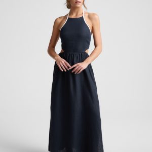 SoftWash Linen Halter Dress