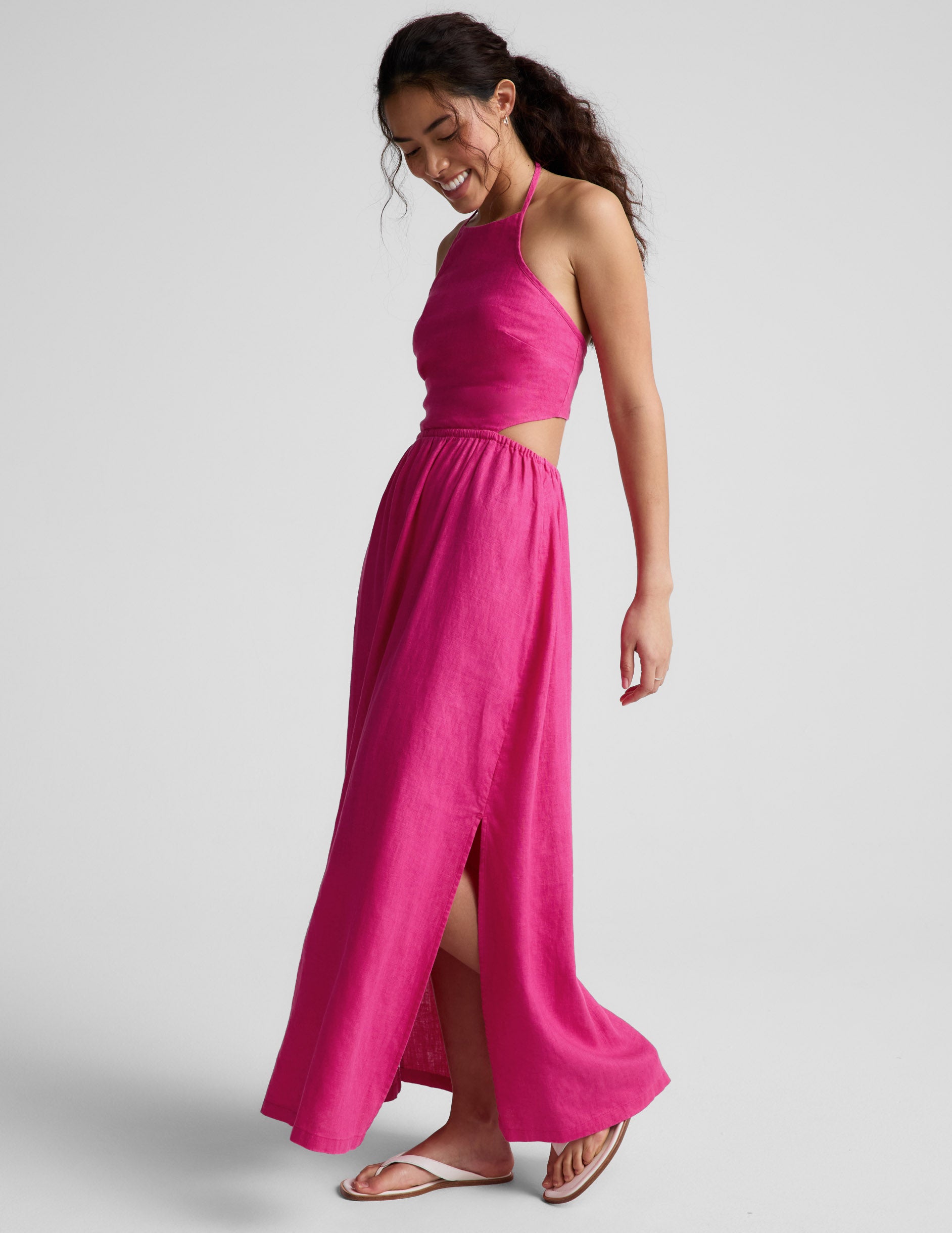 SoftWash Linen Halter Dress - Image 5