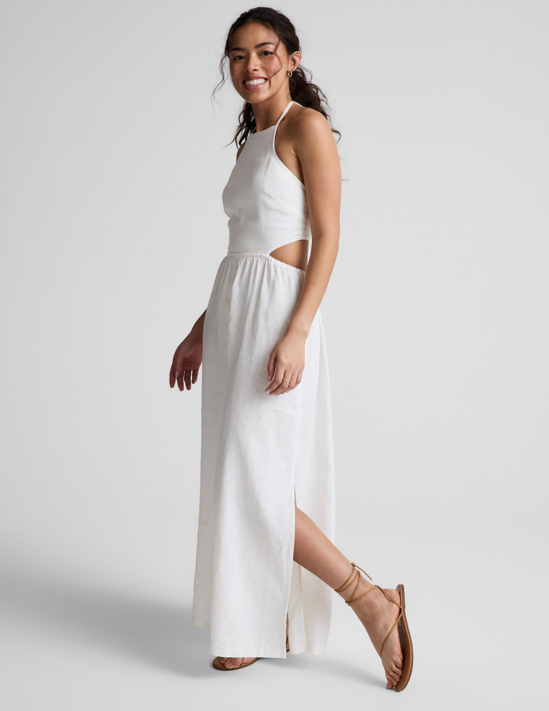 SoftWash Linen Halter Dress - Image 4