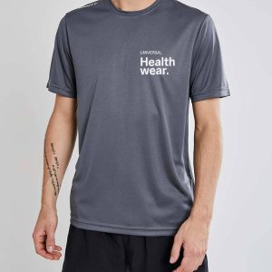 Men's Universal Healthwear Tech Tee - DK GREY