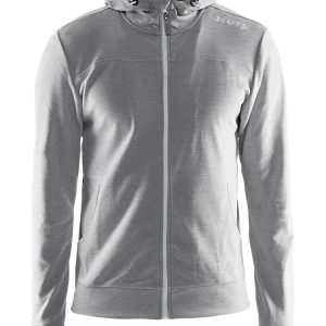 Men's Leisure Full Zip Hoodie - GREY