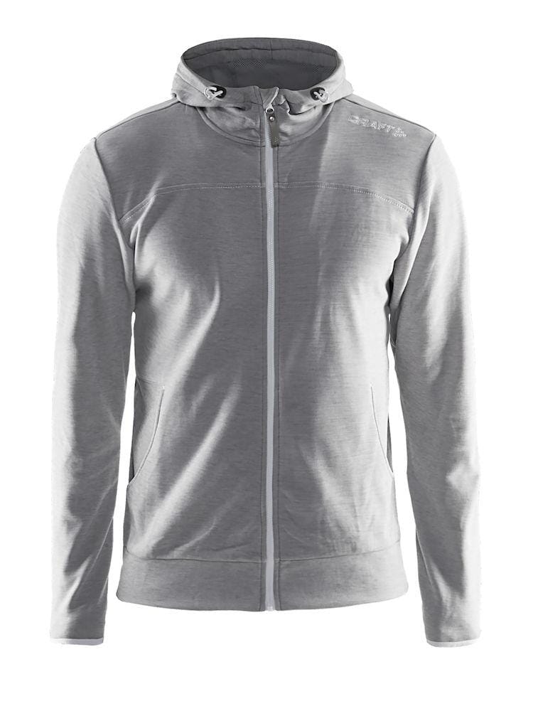 Men's Leisure Full Zip Hoodie - GREY