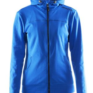 Women's Leisure Full Zip Hood - SWEDEN BLUE