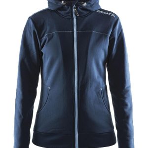Women's Leisure Full Zip Hood - DK NAVY