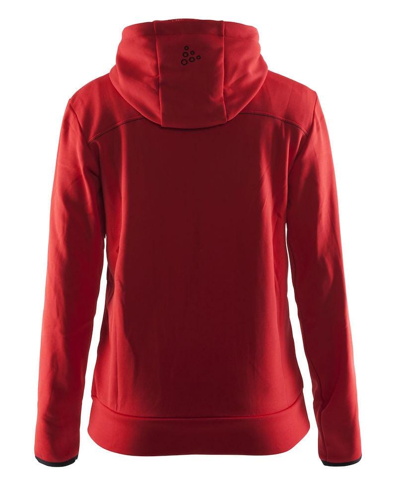 Women's Leisure Full Zip Hood - BRIGHT RED/BLACK - Image 2