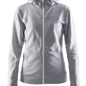 Women's Leisure Full Zip Hood - GREY