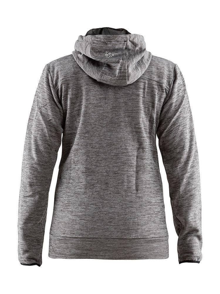 Women's Leisure Full Zip Hood - DARK GREY MELANGE - Image 5